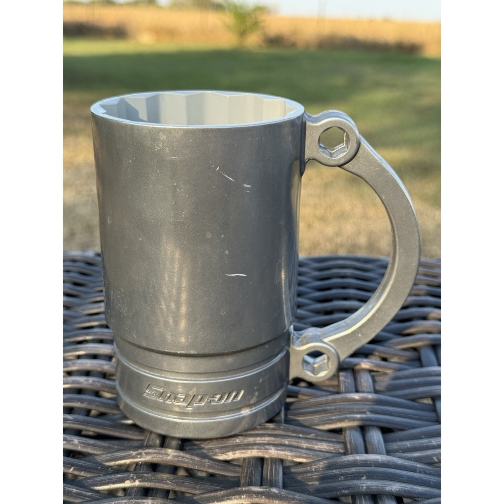 SNAP-ON Aluminum Socket Mug Cup Beer Stein Wrench 5/8 Large SF201 USA Silver